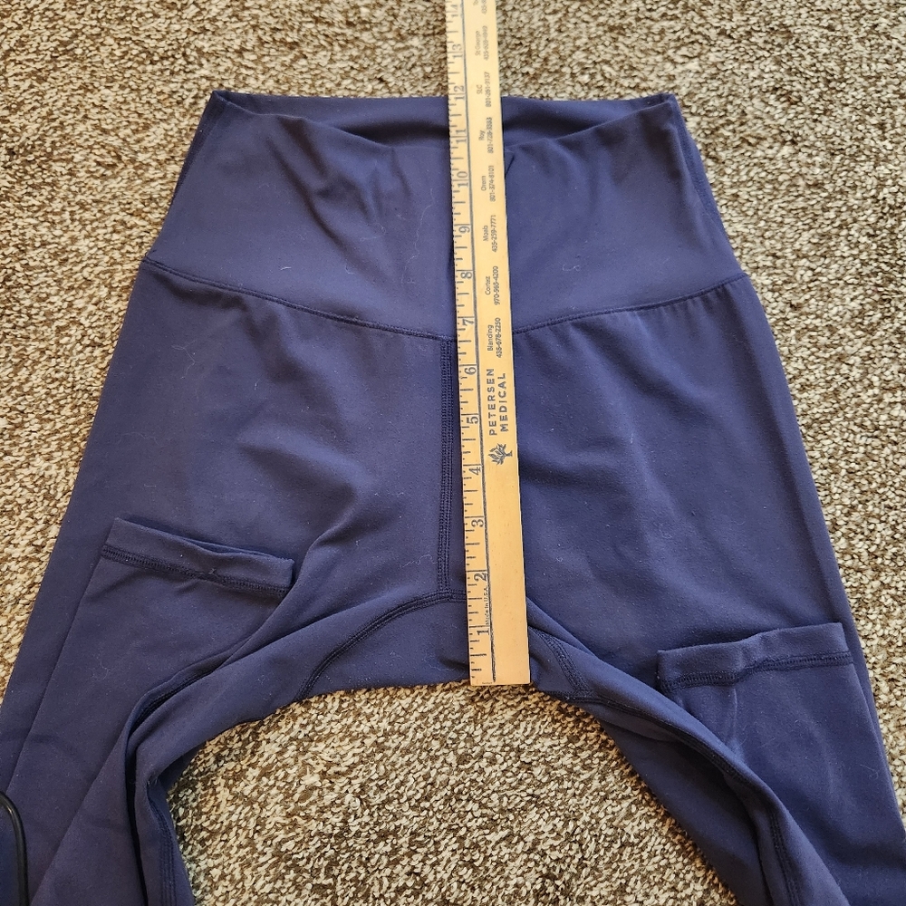 BuffBunny Rosa High Rise Leggings In Navy Blue Size Small - Picture 6 of 9